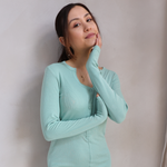 Ladies Ribbed Bodysuit - Sage