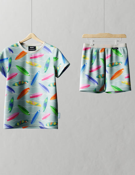 Children's Shortie PJ Set Surf