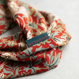 William Morris Ladies Pijama Set Strawberry Thief Rojo