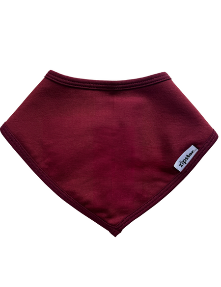 Bamboo Bandana Bib Burgundy