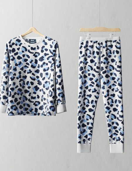 Children's PJ Set Snow Leopard