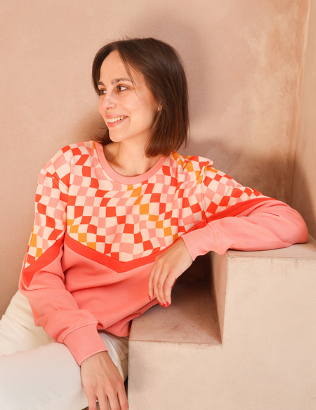 Breastfeeding Sweatshirt - Retro Sunset