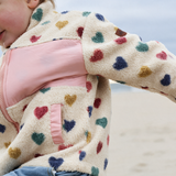 Children's Zip Up Fleece Hearts