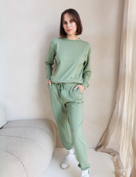 Bamboo Sweatpants Olive Green