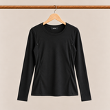 Breastfeeding T-Shirt Long Sleeve Black