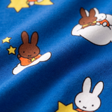 Nahaufnahme des weichen Bambusstoffs des Bambus-Pyjama-Sets „Starry Sleep“ von Children's Miffy