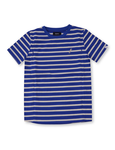 Organic Cotton Breastfeeding T-Shirt Cobalt Stripes