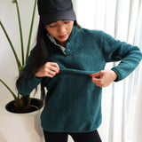 Breastfeeding Fleece - Forest Green