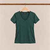 Breastfeeding T-Shirt V-Neck Forest Green