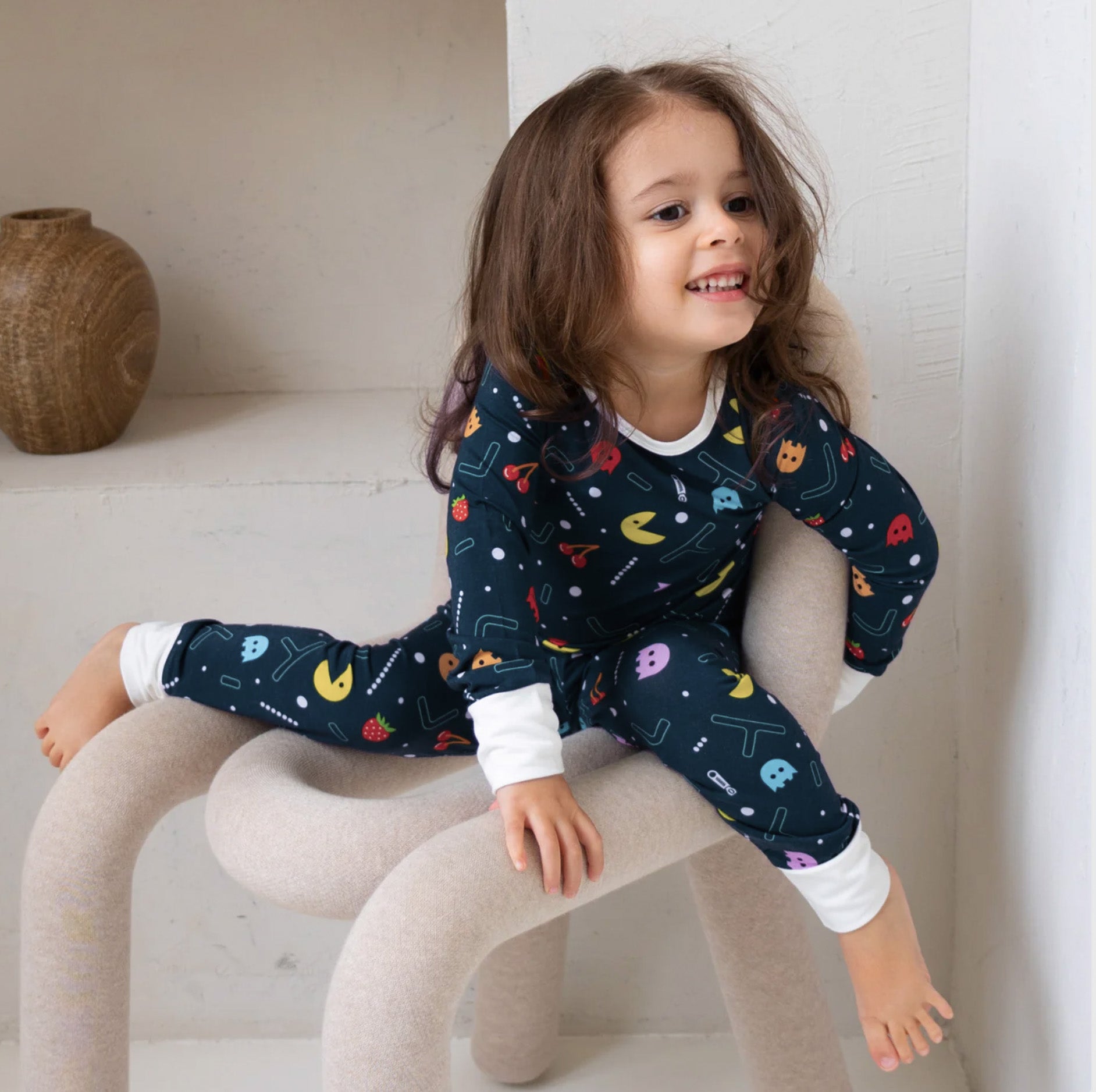 Conjunto de pijama para criança Pacman