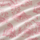 Kinder-Pyjama-Set in Rosa mit Toile-de-Jouy-Muster