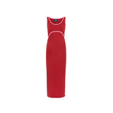 St Tropez Ribbed Abito da allattamento rosso e rosa