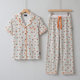 Женский комплект пижамы из бамбукового полотна «Checkered Bloom» Miffy, вид спереди