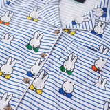 Design-Detail zum Damen-Pyjama-Set Miffy „Peek-a-Boo Blue“ aus Bambus