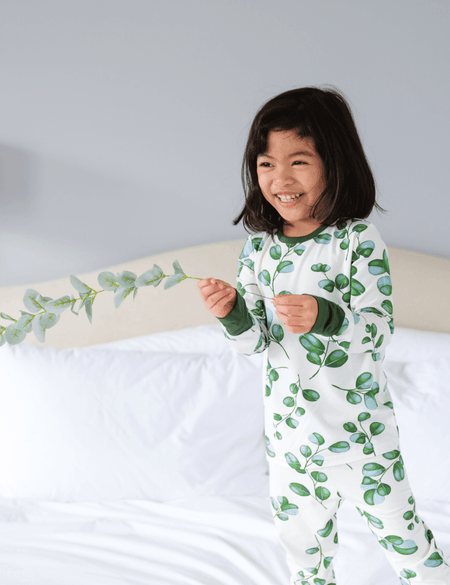 Children's PJ Set Greenery - Zipster