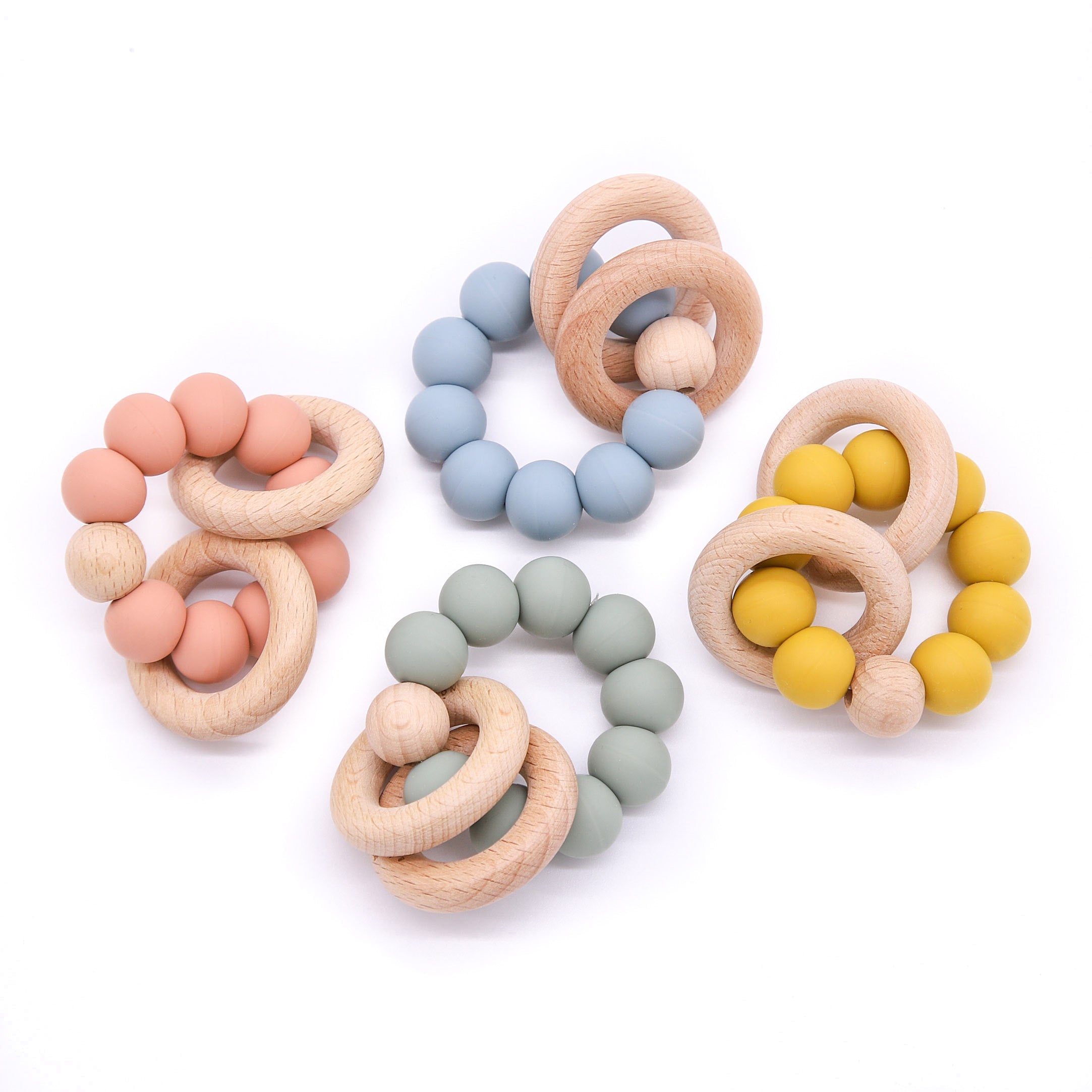 Silicone based hot sale teething rings